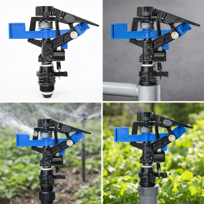 Béc tưới cánh đập chỉnh góc xoay 360 độ ren ngoài 21mm BB-904