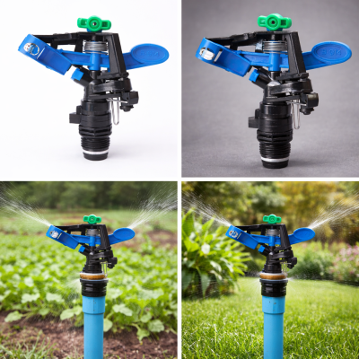 Béc tưới cánh đập nhỏ chỉnh góc xoay 360 độ ren ngoài 21mm BB-914