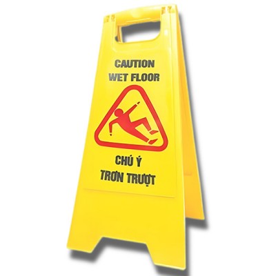 Biển cảnh báo chữ A khu vực trơn trượt CB04-C